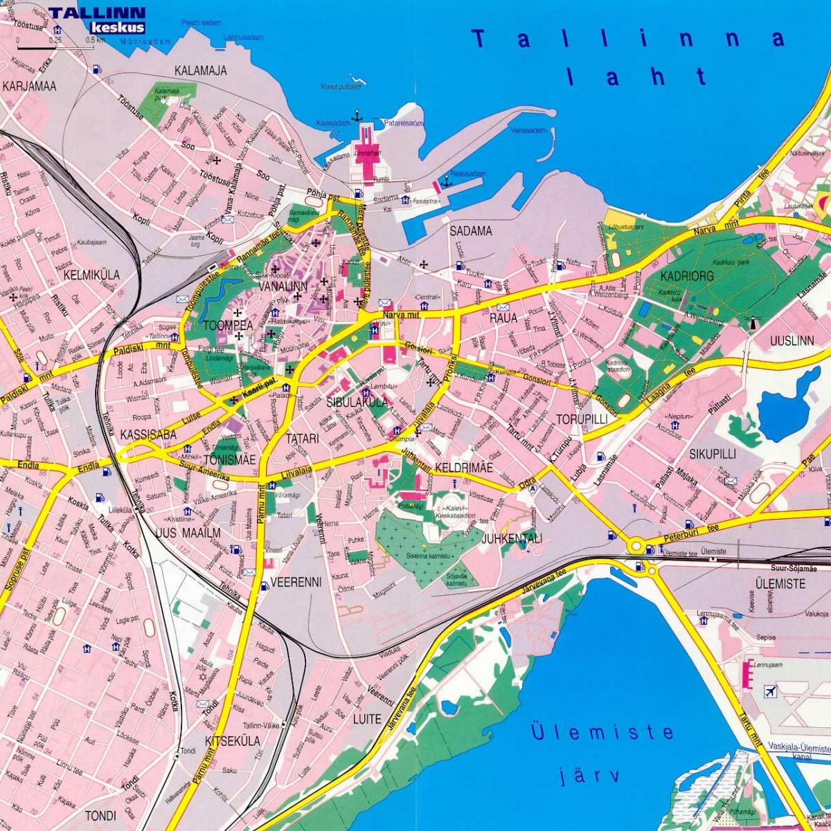 քարտեզ Էստոնիա Տալլին 