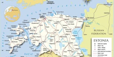 Էստոնիայի Քարտեզ