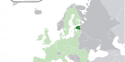 Էստոնիա Եվրոպայի քարտեզի